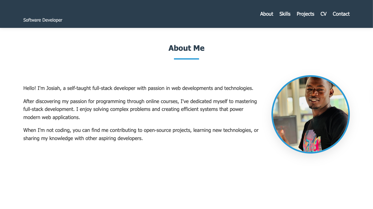 Portfolio Screenshot